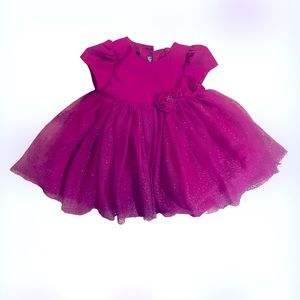 Infant Fushia Sparkle Tulle Dress